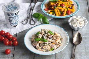 Ruokaisa kasvispasta-salaatti