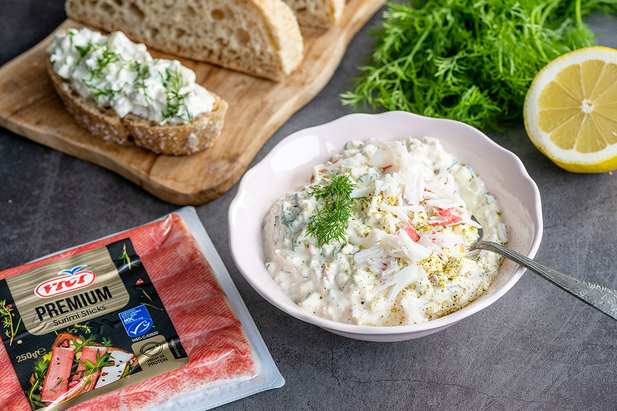 Jäämeren salaatti ja Surimi-Skagenit