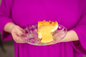 paistettu juustokakku