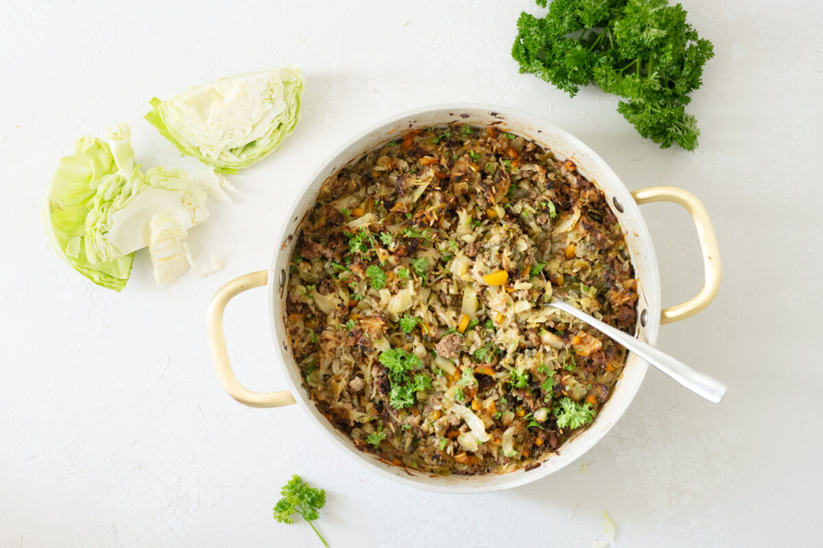 Jauheliha-kaalilaatikko