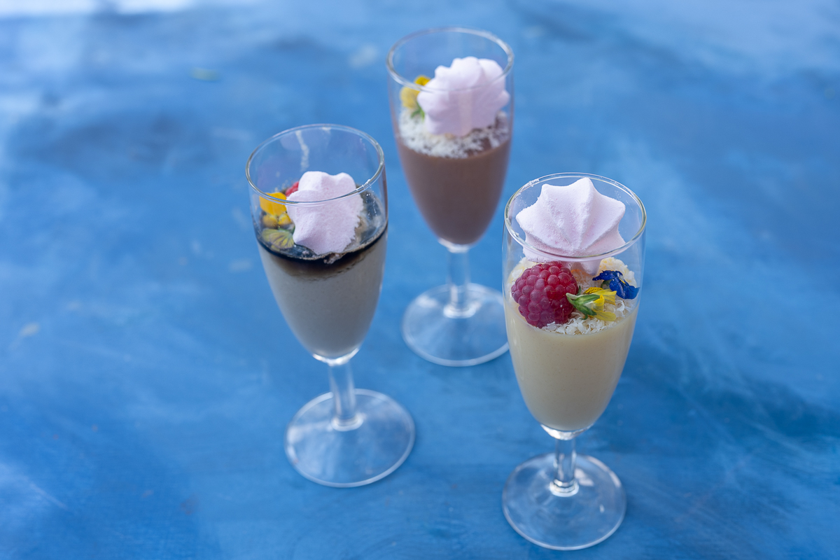 Minttukrokantti pannacotta