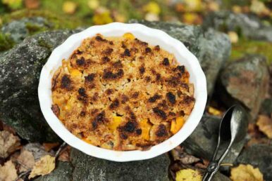 hedelmä-kaurapaistos