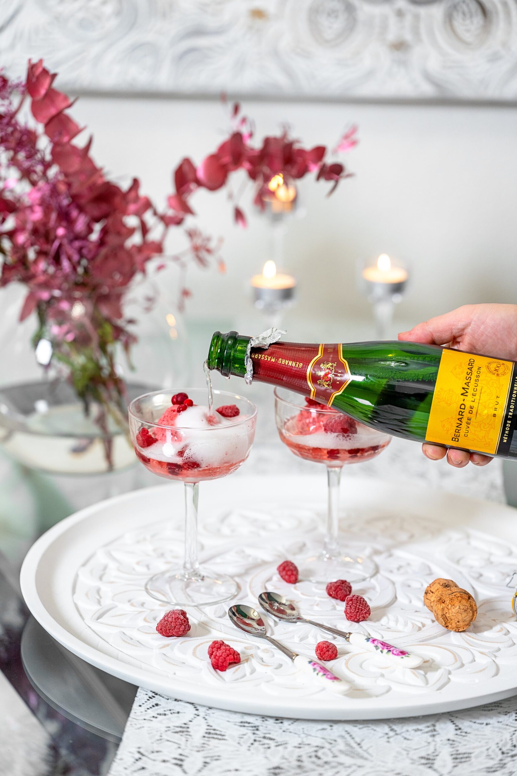 Sorbettia kuohuviinillä