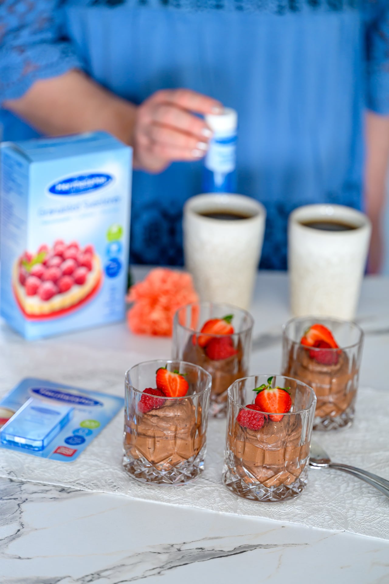 täyteläinen suklaamousse